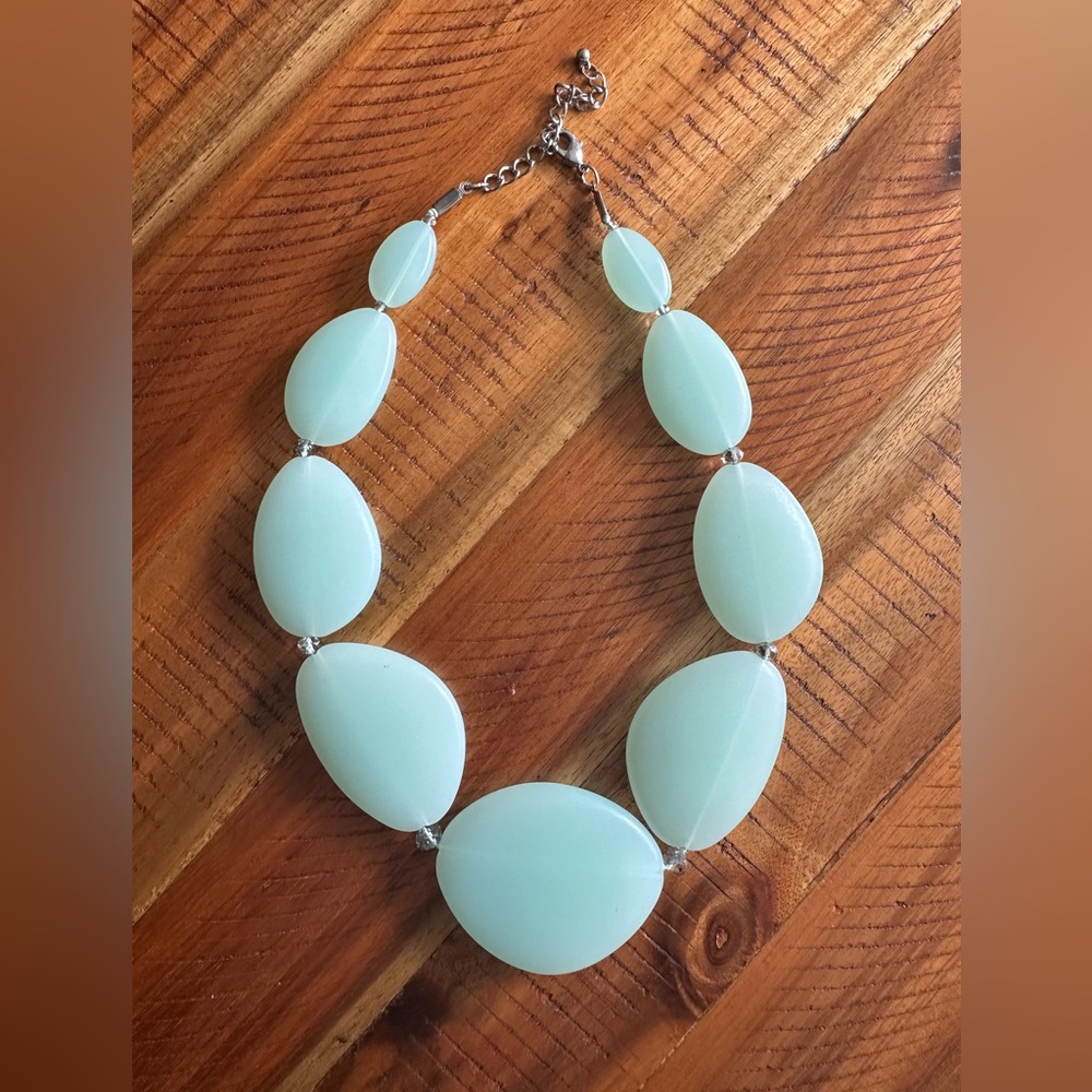 Pale Turquoise Statement Necklace
